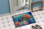 Loggerhead Sea Turtle Doormat Front Door Mat Indoor Outdoor Rugs for Entryway, Non Slip Washable Low Pile, 24H X 36W