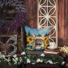 French Bulldog in Sunflowers Throw Pillow Machine Washable, Indoor Outdoor Decorative Pillow for Couch, Bed or Patio, 14Hx14W