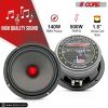 5 CORE 8 Inch Mid-Range Bullet Pro Audio Car Speaker, Red Aluminium Bullet