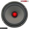 5 CORE 8 Inch Mid-Range Bullet Pro Audio Car Speaker, Red Aluminium Bullet